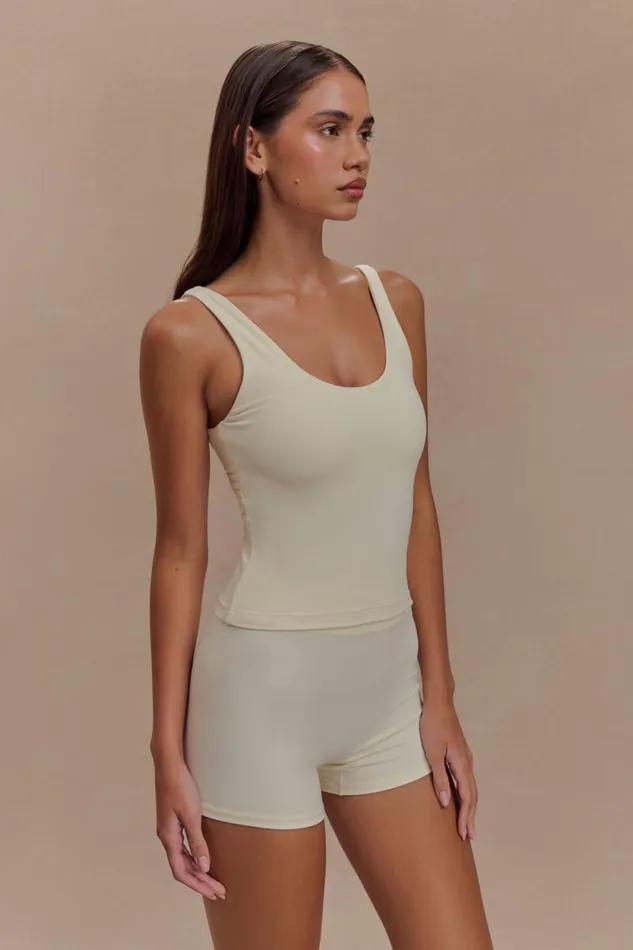 Women Meshki Bottoms Orion Active Bike Shorts 8211 Ivory