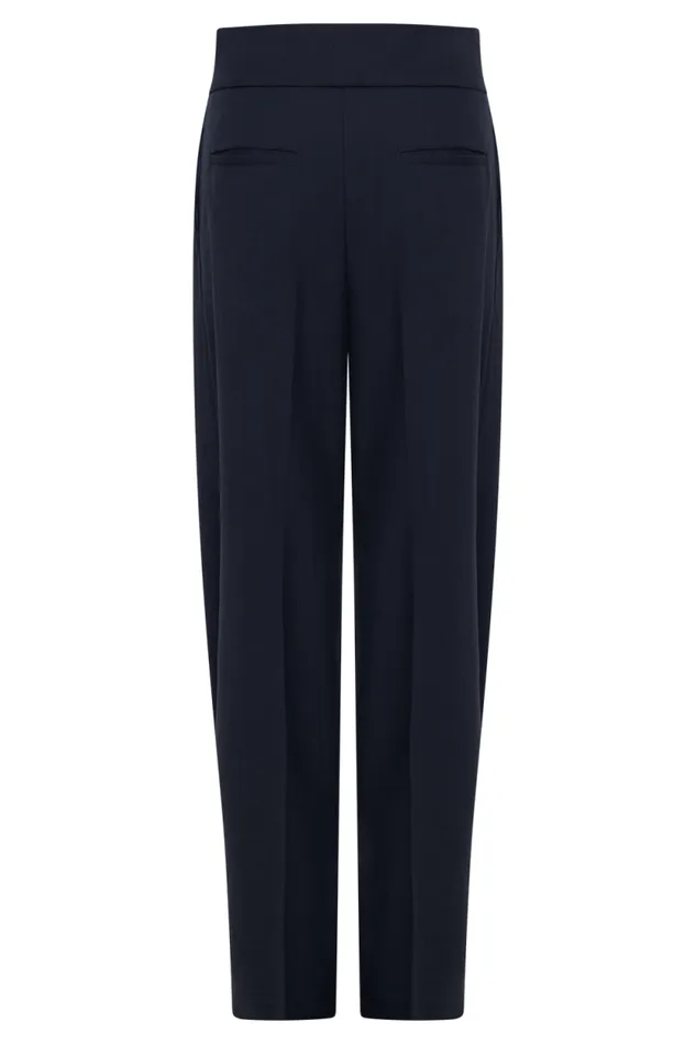 Women Meshki Bottoms Penelope Pleated High Waisted Pants 8211 Dark Navy
