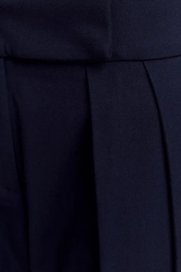 Women Meshki Bottoms Penelope Pleated High Waisted Pants 8211 Dark Navy