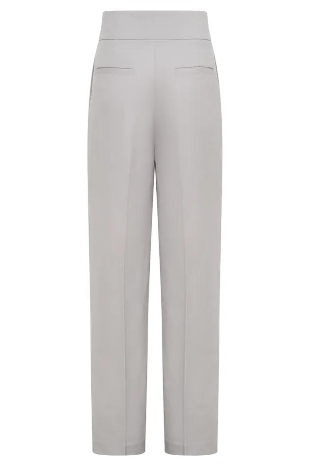 Women Meshki Bottoms Penelope Pleated High Waisted Pants 8211 Grey