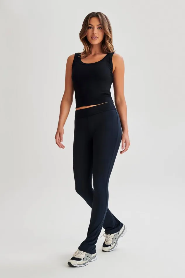 Women Meshki Bottoms Sabrina Modal Straight Leg Pant 8211 Black