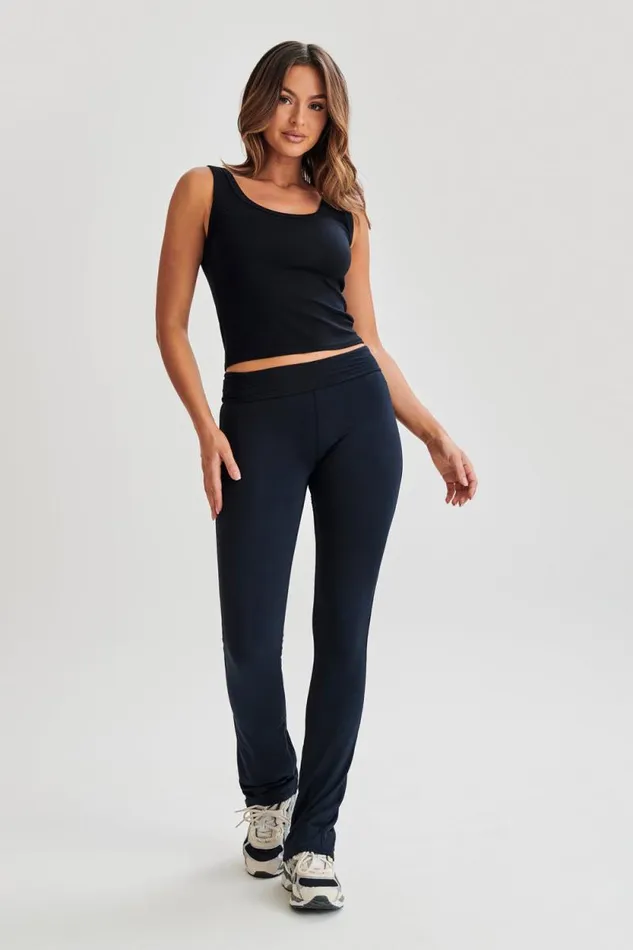 Women Meshki Bottoms Sabrina Modal Straight Leg Pant 8211 Black