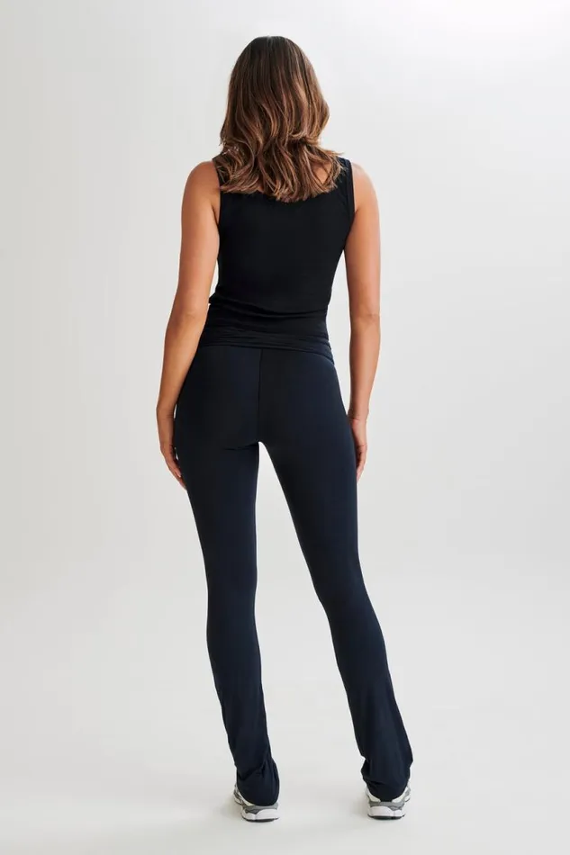 Women Meshki Bottoms Sabrina Modal Straight Leg Pant 8211 Black