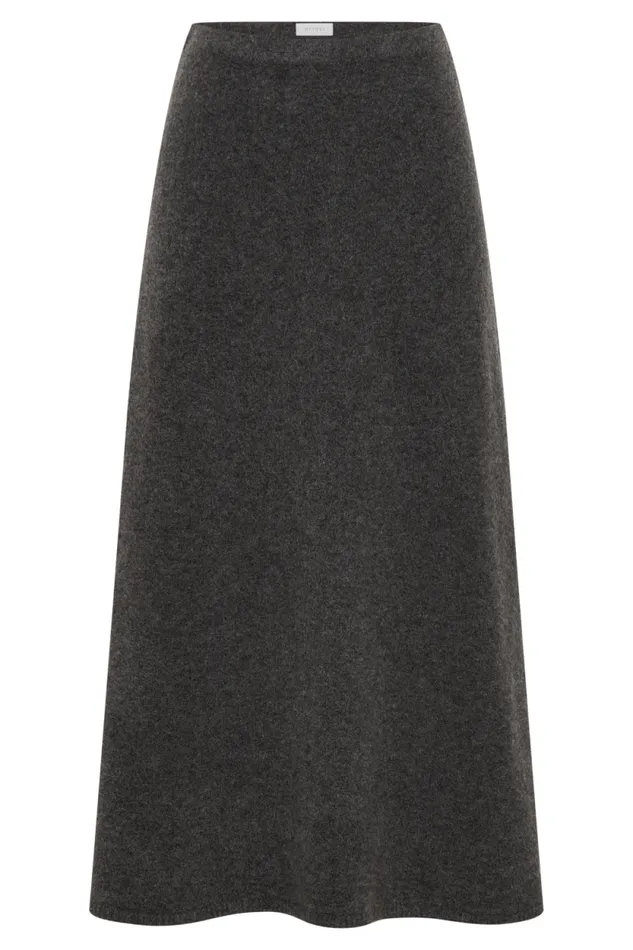 Women Meshki Bottoms Vivica Knit Maxi Skirt 8211 Charcoal Marle