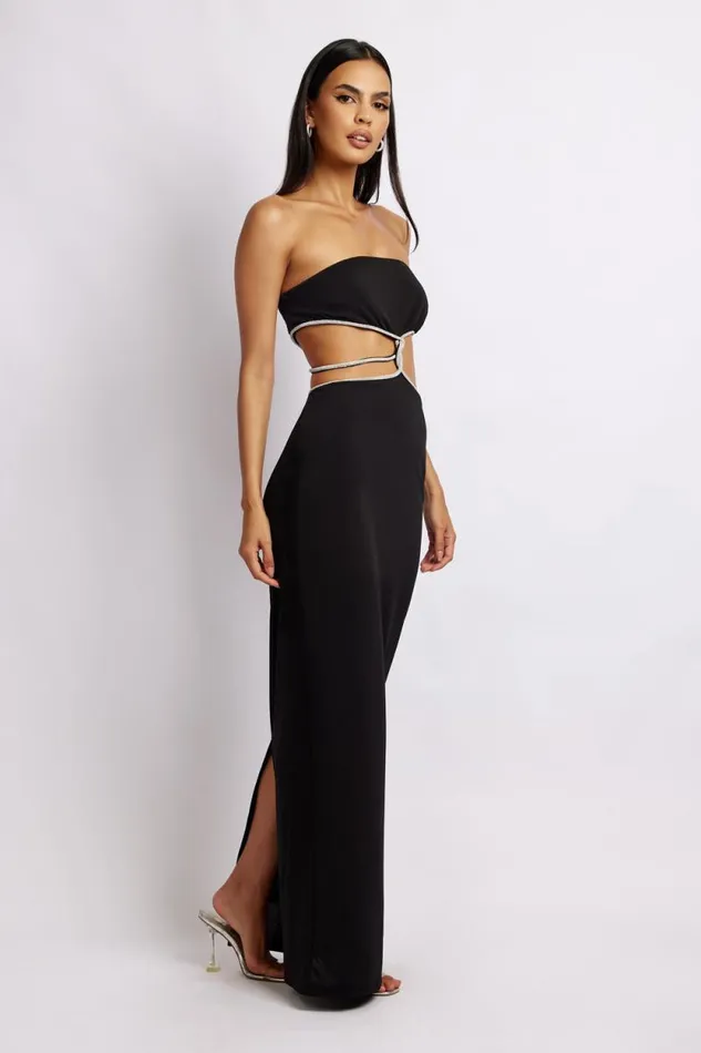 Women Meshki Dresses Billie Strapless Maxi Dress 8211 Black
