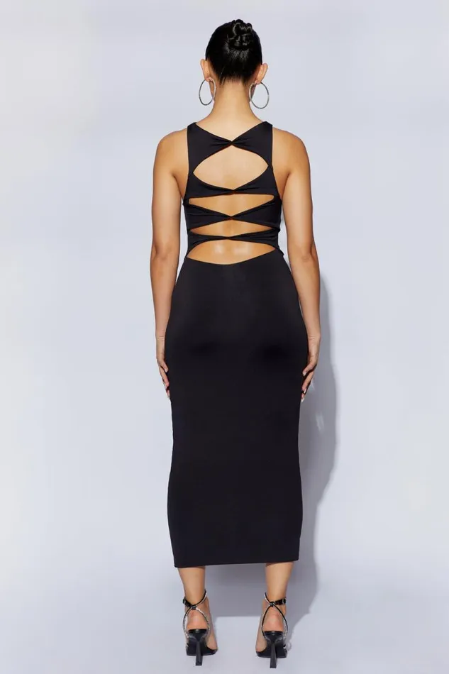 Women Meshki Dresses Chloe Cut Out Maxi Dress 8211 Black