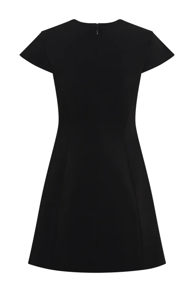 Women Meshki Dresses Remi Suiting Mini Dress With Floral Hardware 8211 Black