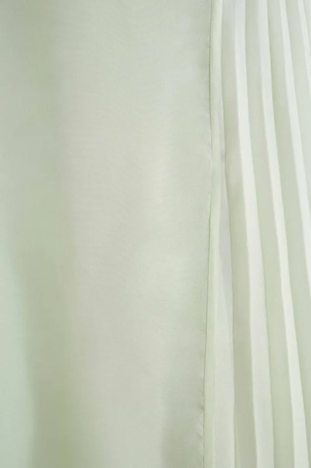 Women Meshki Dresses Saira Chiffon Maxi Dress 8211 Pastel Green