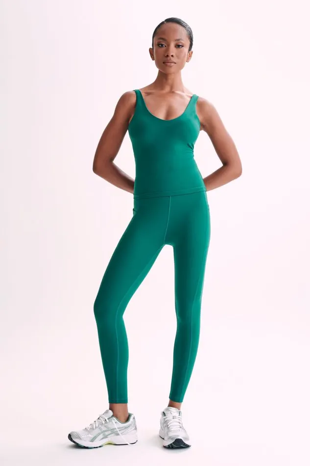 Women Meshki Tops Nadine Yoga Top 8211 Green