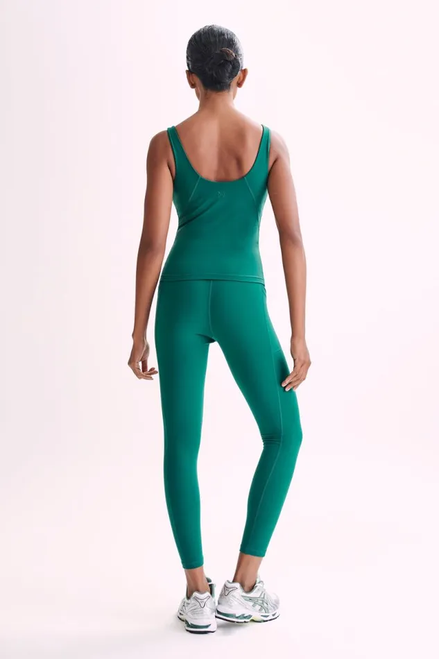 Women Meshki Tops Nadine Yoga Top 8211 Green