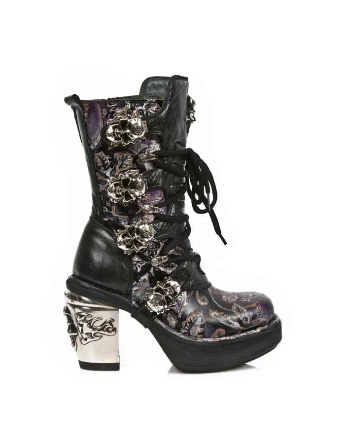 Women Metallic M8366C6 New Rock Boots Women Metallic M8366C6 New Rock Boots