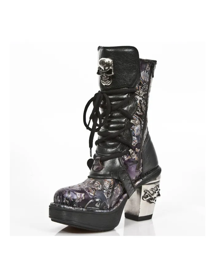 Women Metallic M8366C6 New Rock Boots Women Metallic M8366C6 New Rock Boots