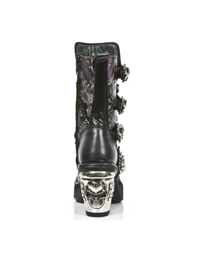 Women Metallic M8366C6 New Rock Boots Women Metallic M8366C6 New Rock Boots