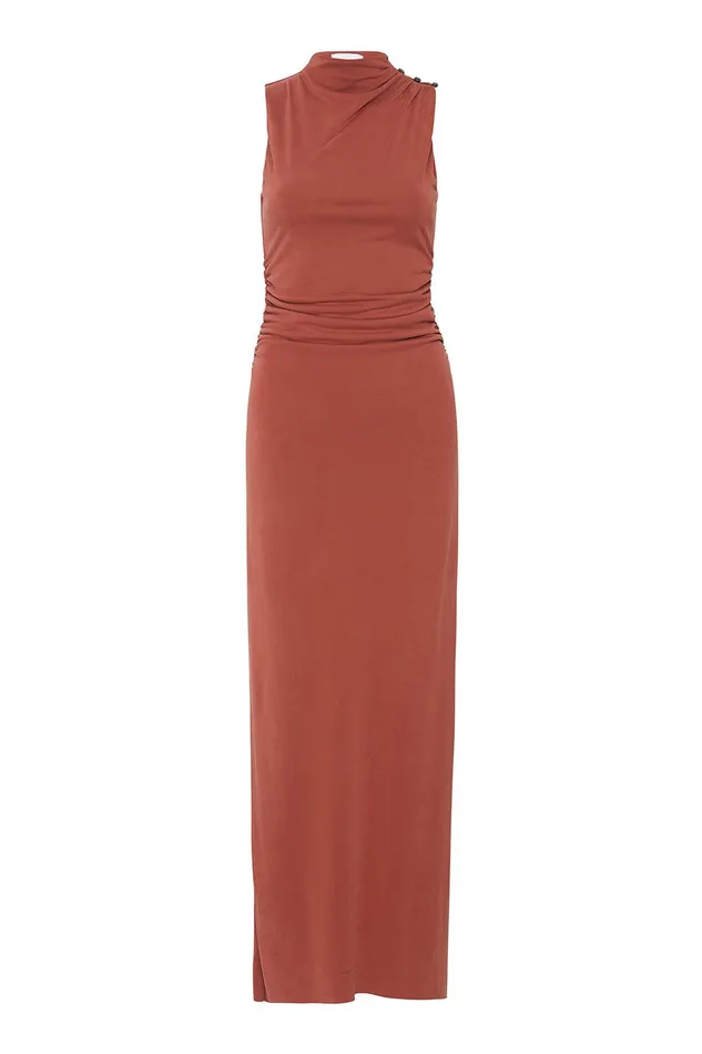 Women MISA Los Angeles Dresses ATHENA DRESS Brick
