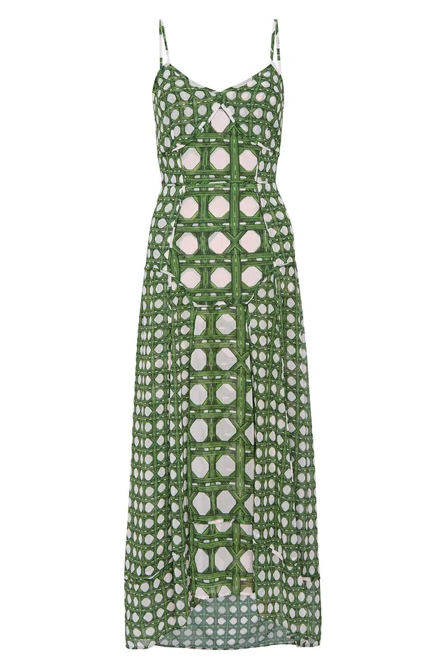 Women MISA Los Angeles Dresses MILA DRESS Rattan Tile Mix