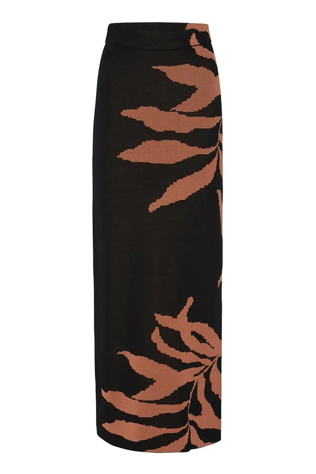 Women MISA Los Angeles Knits FIRA SKIRT Fernal Glow