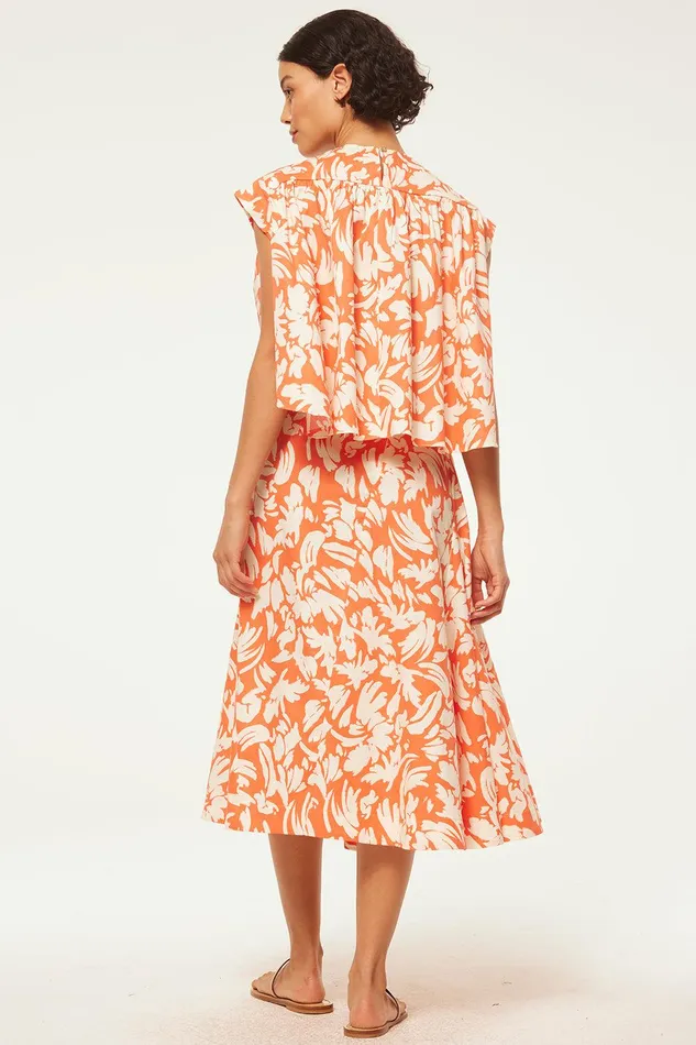 Women MISA Los Angeles Skirts and Shorts EMMA SKIRT Patmos Tangerine