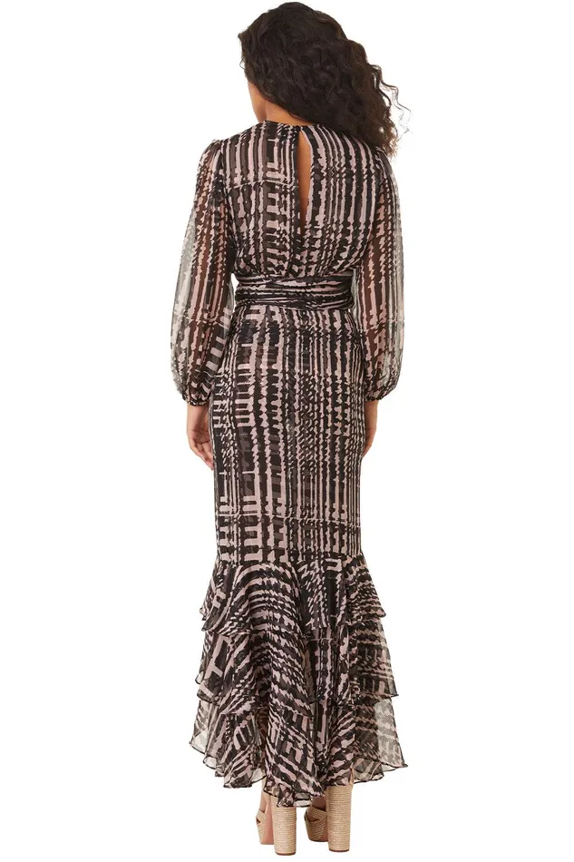 Women MISA Los Angeles Tops BEATRIZ TOP Holiday Abstraction