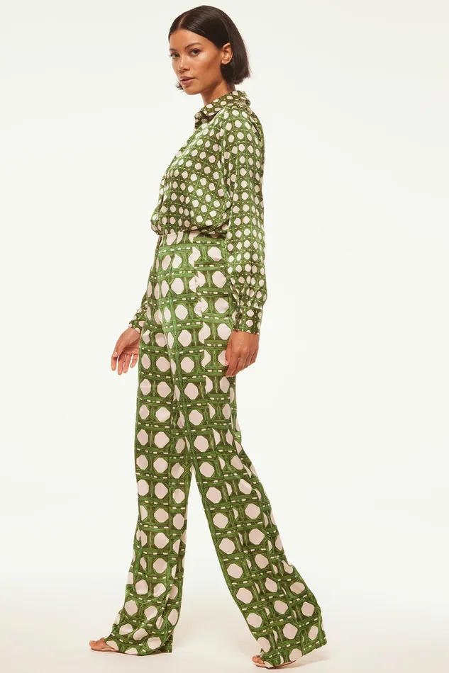 Women MISA Los Angeles Tops CELINE TOP Rattan Tile
