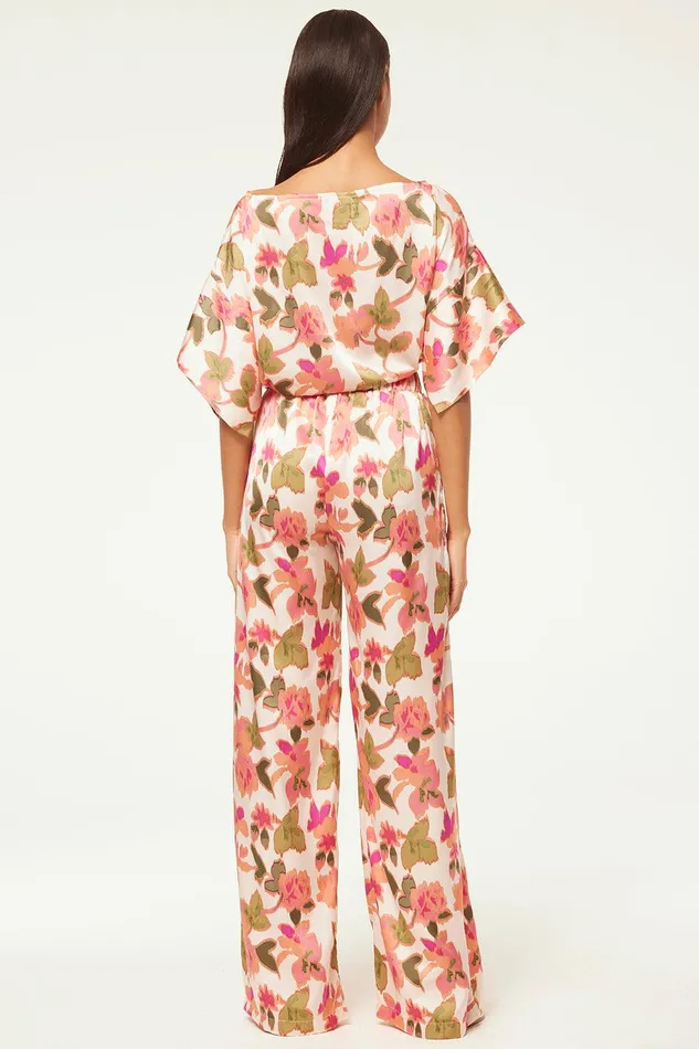 Women MISA Los Angeles Tops TELKA TOP Sonoran Flora Satin