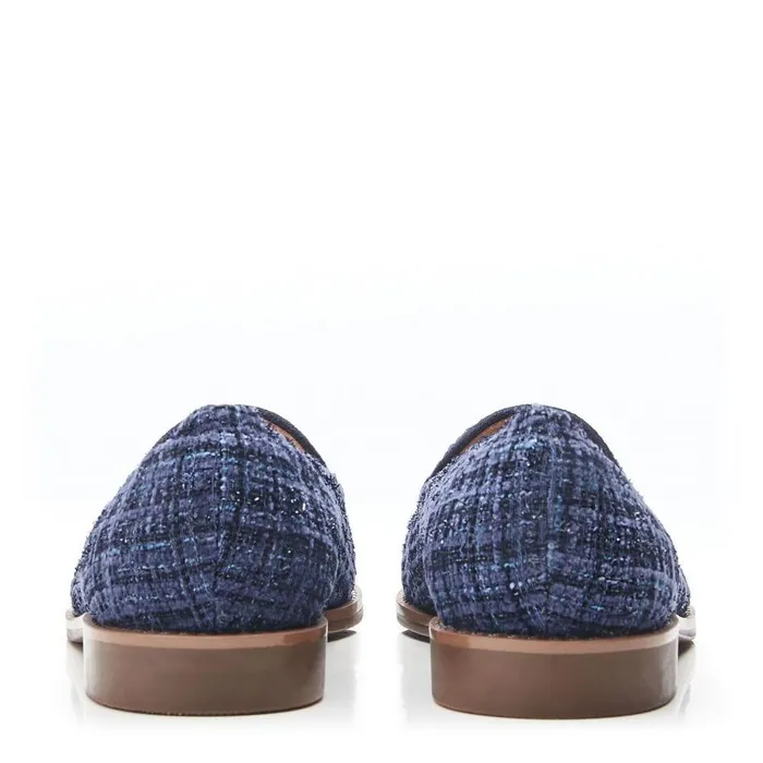 Women Moda In Pelle Brogues And Loafers Emmarose Navy Textile