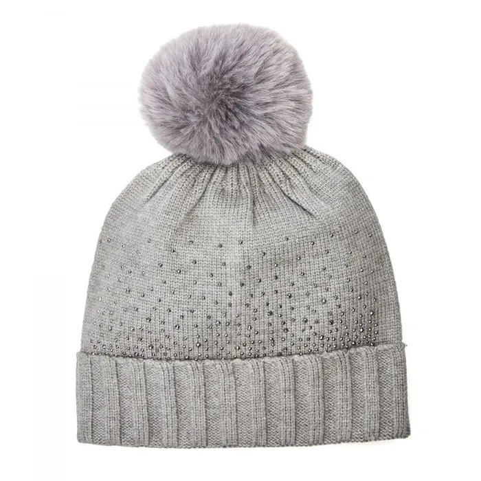 Women Moda In Pelle Gloves Praticiogiftset Grey Textile