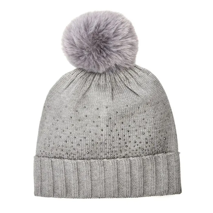 Women Moda In Pelle Gloves Praticiogiftset Grey Textile