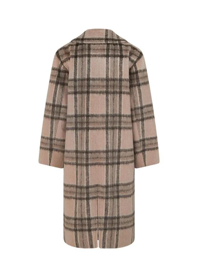 Women Modstrm Coats and Jackets SallieMD Check Coat Atmosphere Check Women Modstrm Coats and Jackets SallieMD Check Coat Atmosphere Check