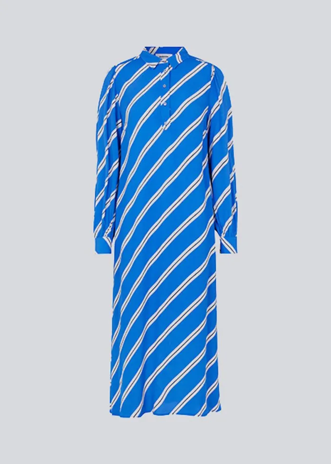 Women Modstrm Dresses CenniMD Print Dress Azure Stripe