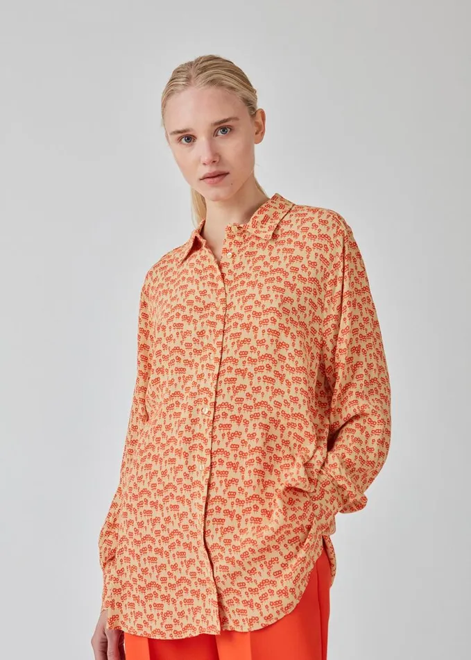 Women Modstrm Shirts FammiMD Print Shirt Cherry Bloom