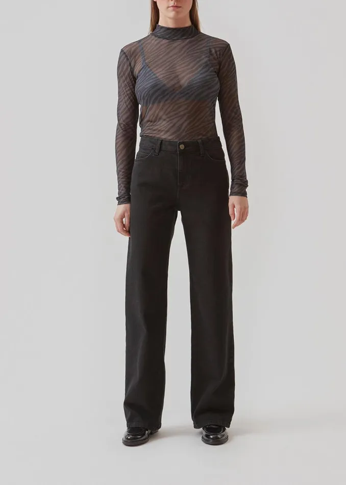 Women Modstrm Tops AylaMD Print Top Rainy Zebra