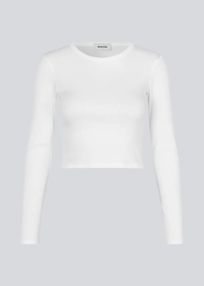 Women Modstrm Tops IgorMD LS Crop Top Off White