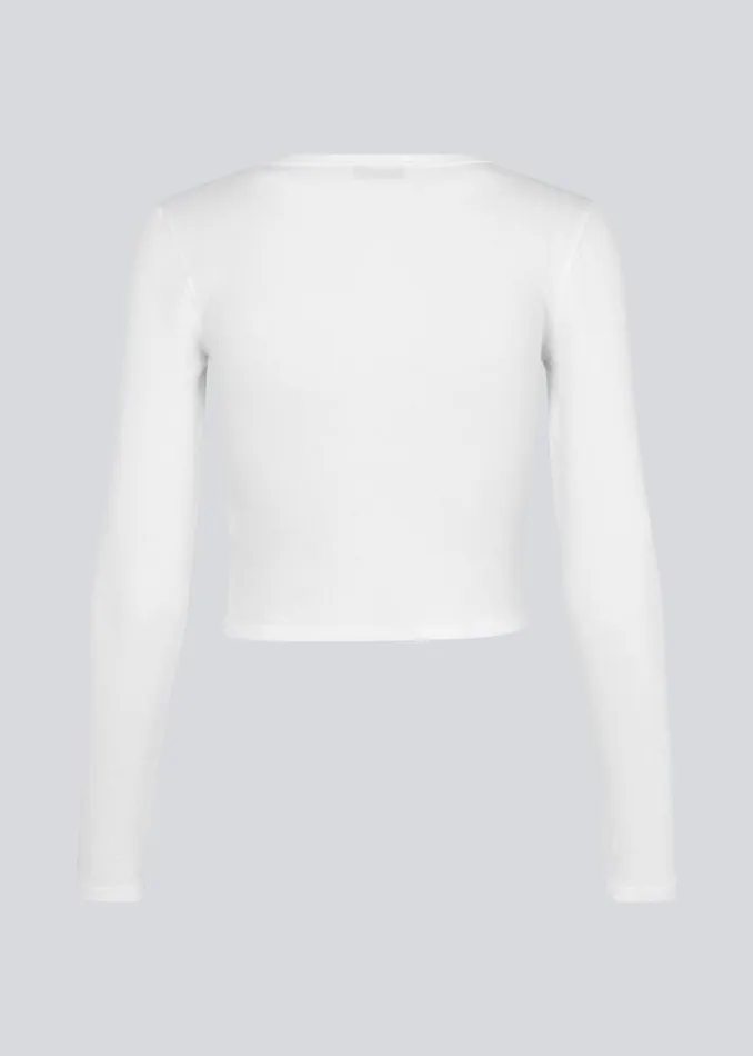 Women Modstrm Tops IgorMD LS Crop Top Off White