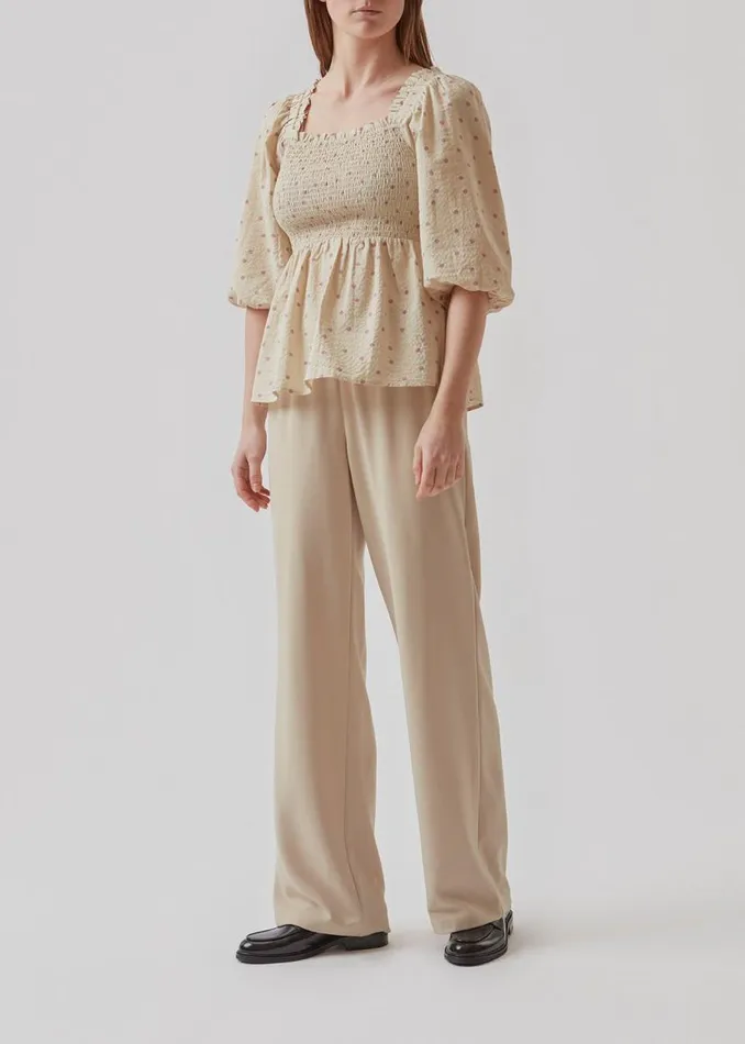 Women Modstrm Tops ReeceMD Print Top Off White Polka Dot