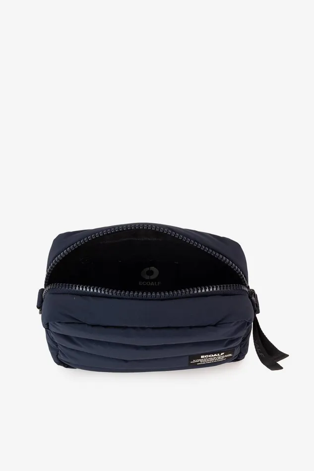 Women Navy Blue Pad Shoulder Bag Ecoalf Handbags