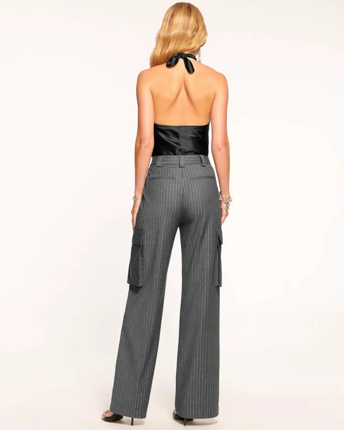 Women Noa HighWaisted Trouser Grey Pinstripe Ramy Brook Pants Women Noa HighWaisted Trouser Grey Pinstripe Ramy Brook Pants