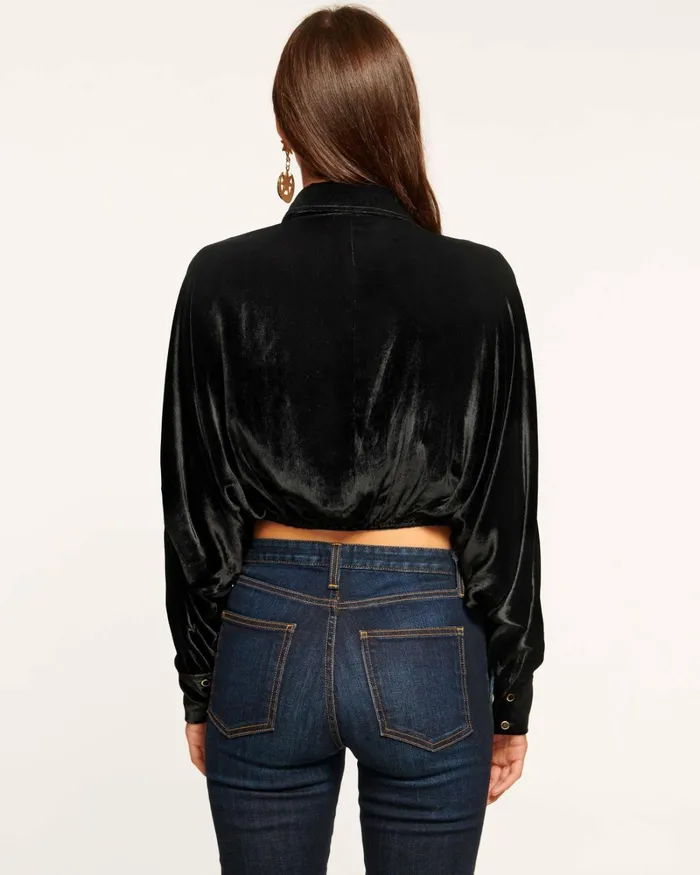 Women Novalee Tie Front Top Black Ramy Brook Tops