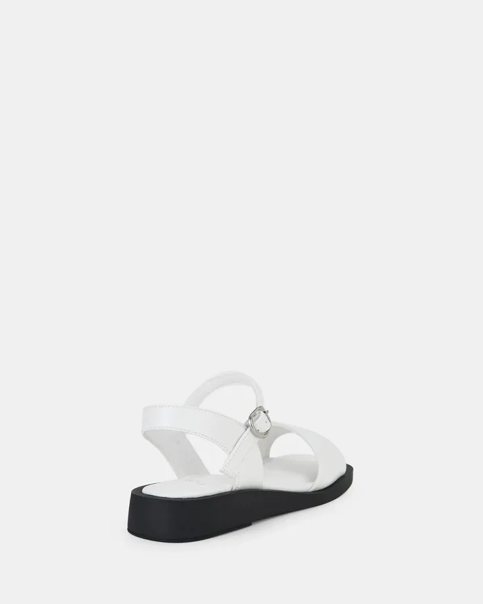 Women NOVO Shoes SLIVIN WHITE Sandals Flat Sandals