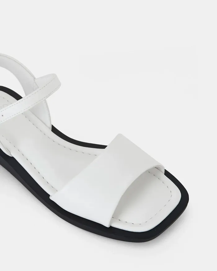 Women NOVO Shoes SLIVIN WHITE Sandals Flat Sandals