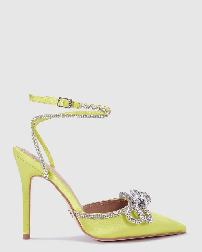 Women NOVO Shoes ZOOBIBI LIME SATIN Pumps Pumps