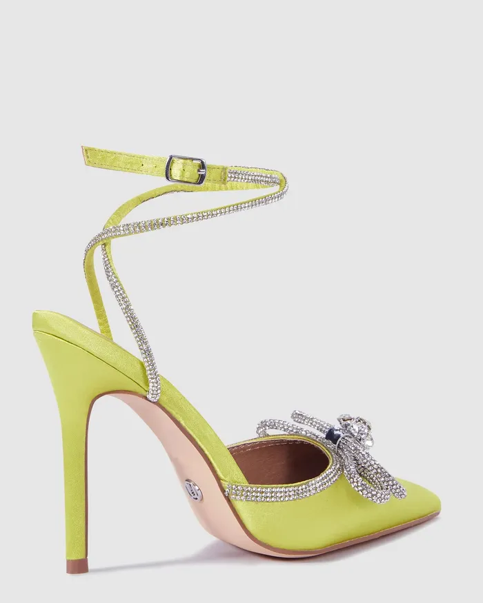 Women NOVO Shoes ZOOBIBI LIME SATIN Pumps Pumps