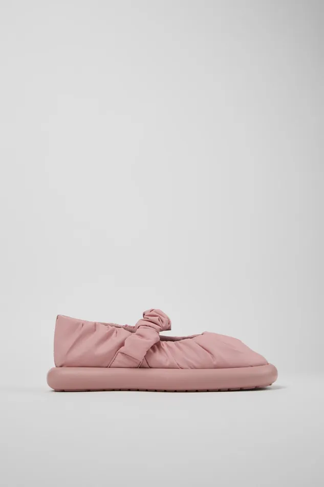 Women Onda Pink Textile Mary Jane Camper Ballerinas
