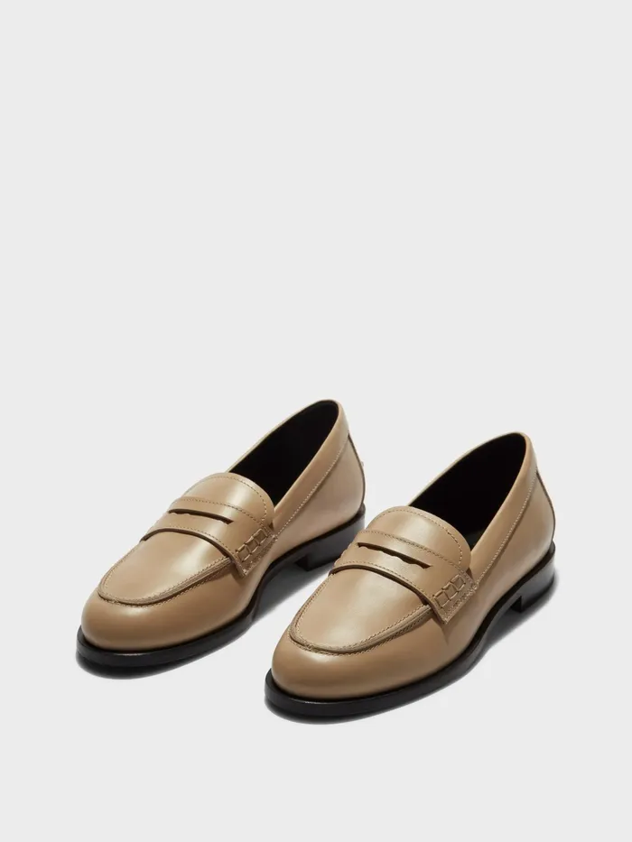 Women Oscar Calfskin Leather Loafers Aeyde Flats