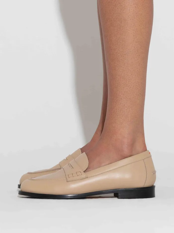 Women Oscar Calfskin Leather Loafers Aeyde Flats
