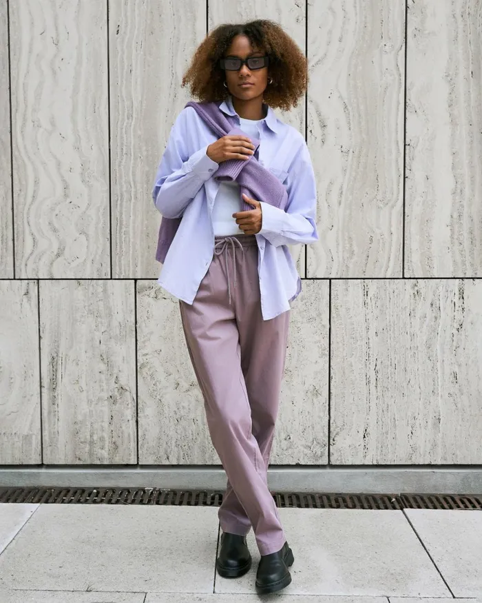 Women Pants Colorful Standard Organic Twill Pants Pacific Blue
