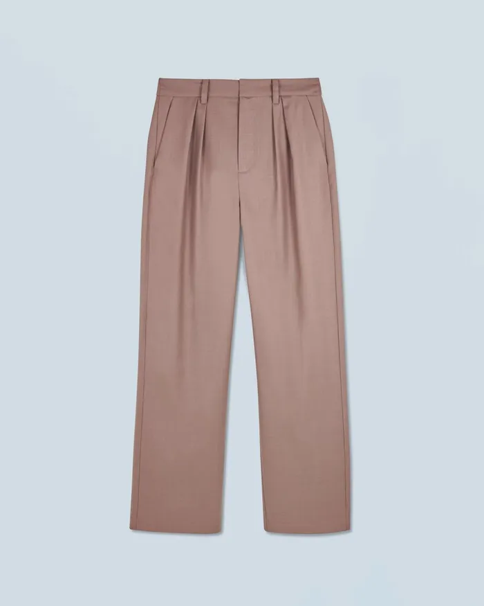 Women Pants From Future Wide Tailoring Trousers Taupe