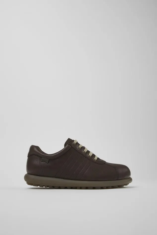 Women Pelotas Brown Leather Shoe Camper Casual Shoes