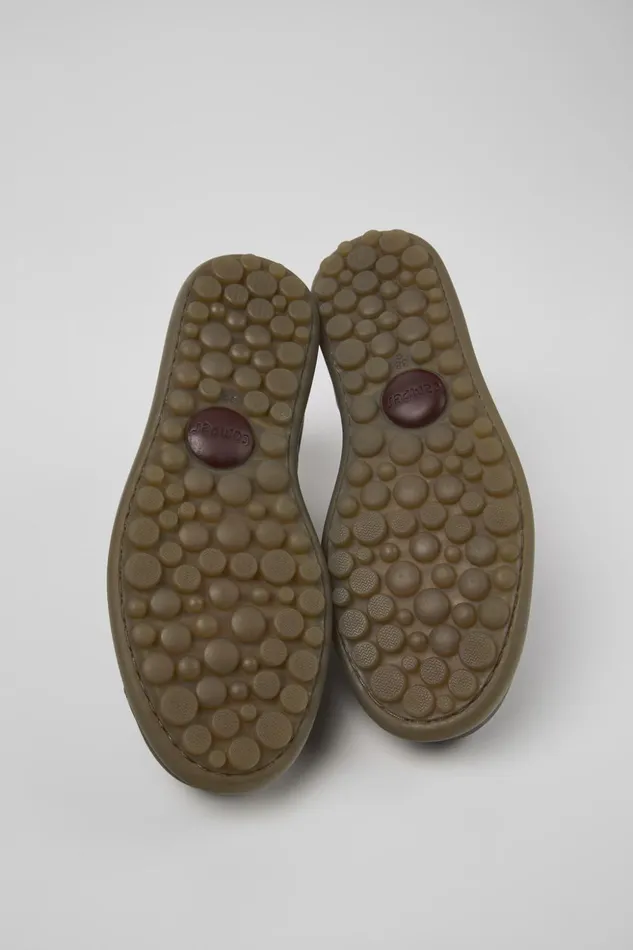 Women Pelotas Brown Leather Shoe Camper Casual Shoes Women Pelotas Brown Leather Shoe Camper Casual Shoes