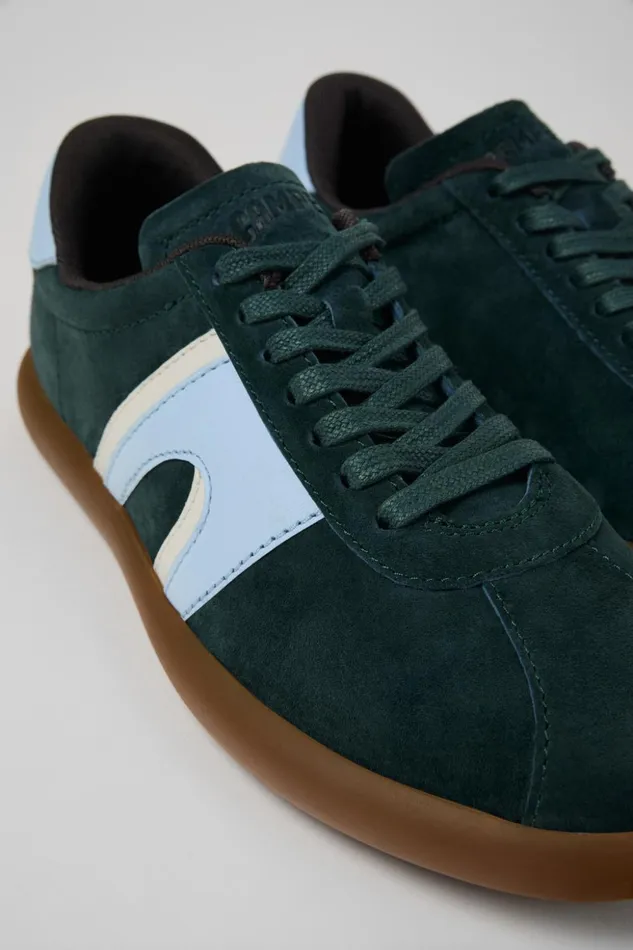 Women Pelotas Soller Green NubuckLeather Sneaker Camper Sneakers