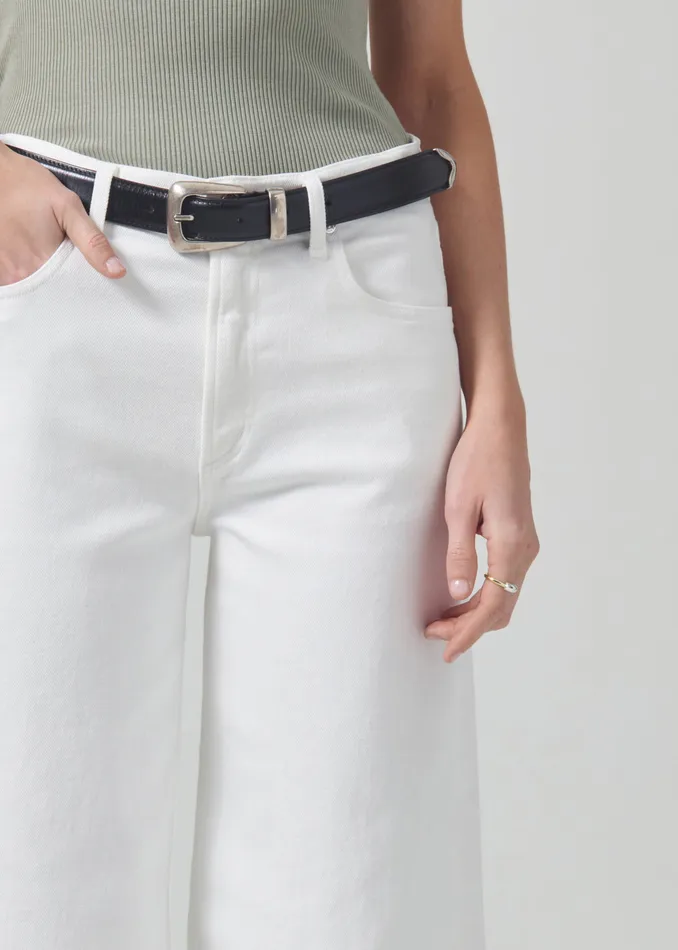 Women Petite Citizens Of Humanity Lyra Wide Leg Crop In White